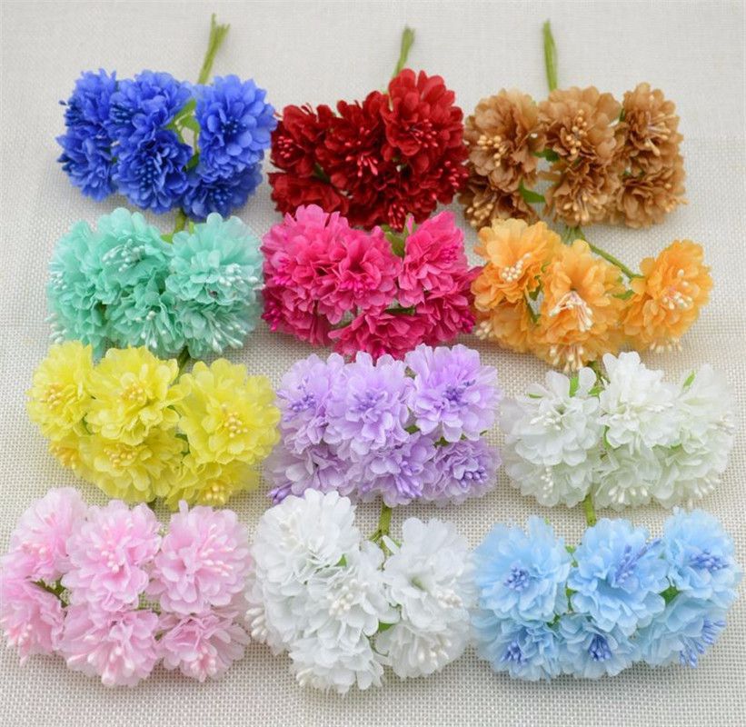 Silk Carnation Artificial Flow - Christmas Wreath Fake avis et prix