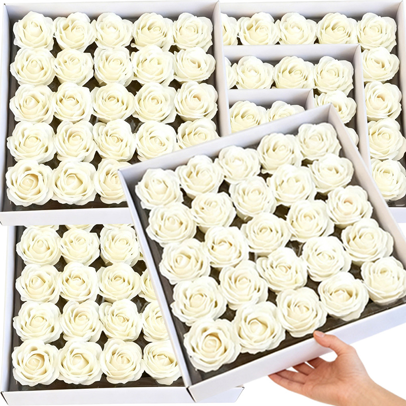 5/10Pcs Artificial Rose Soap F - Christmas Wreath Fake avis et prix