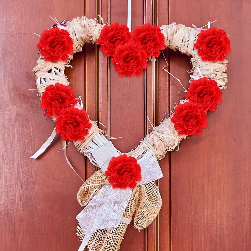 10/20Pcs Rose Artificial Flowe - Christmas Wreath Fake avis et prix