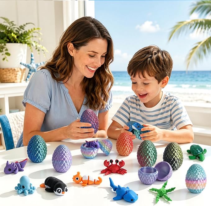 24pcs 3D Printed Surprise Egg  - Advent Calendar Gift avis et prix