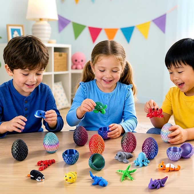 24pcs 3D Printed Surprise Egg  - Advent Calendar Gift avis et prix