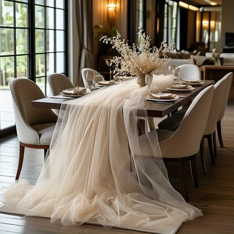 Gauze Table Runner Sheer Arch  - Christmas Table Runner avis et prix