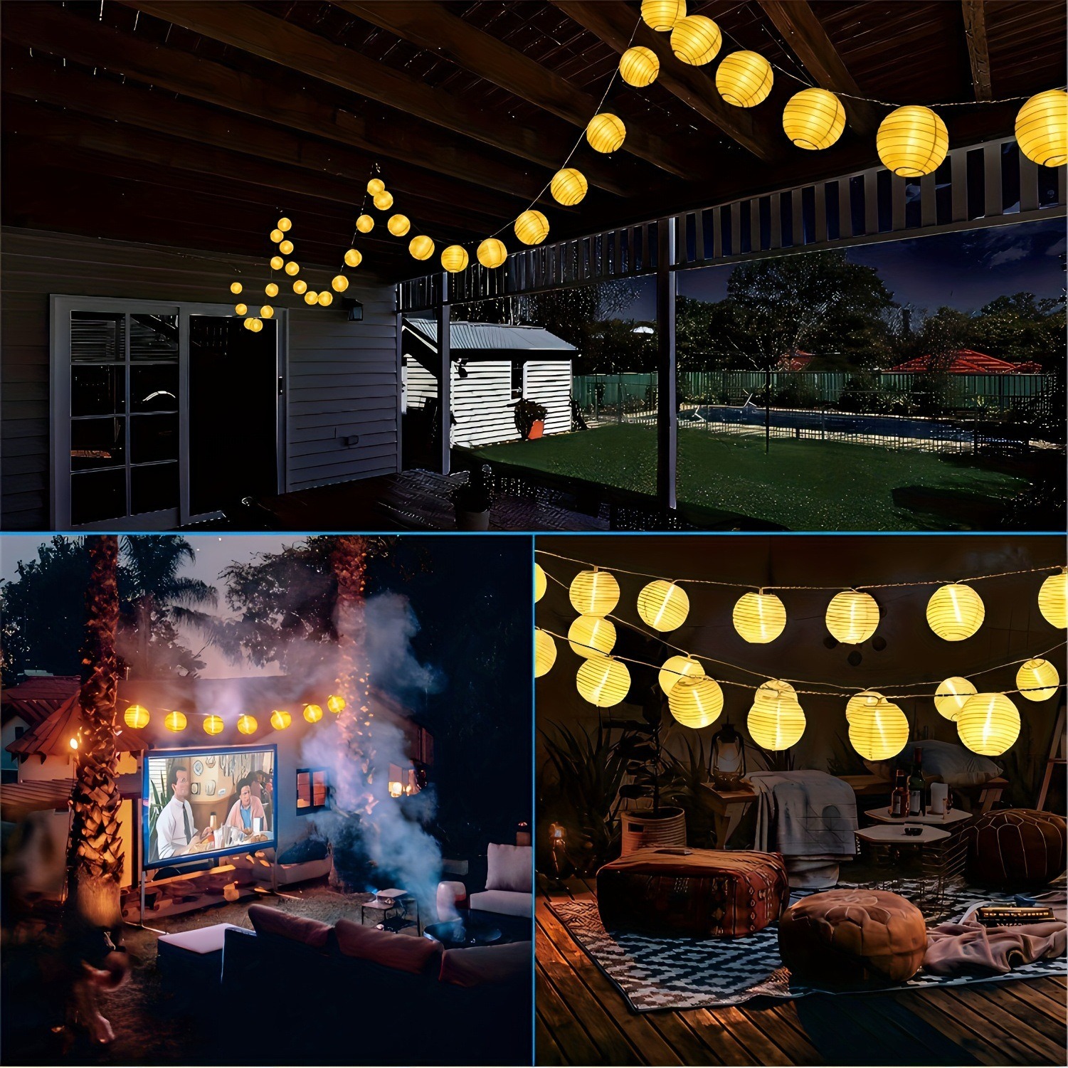 LED Solar Lantern String Light - Christmas Lights Outdoor avis et prix